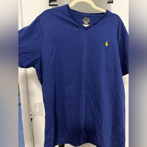 Polo by Ralph Lauren Men's Royal Blue V-Neck Tee